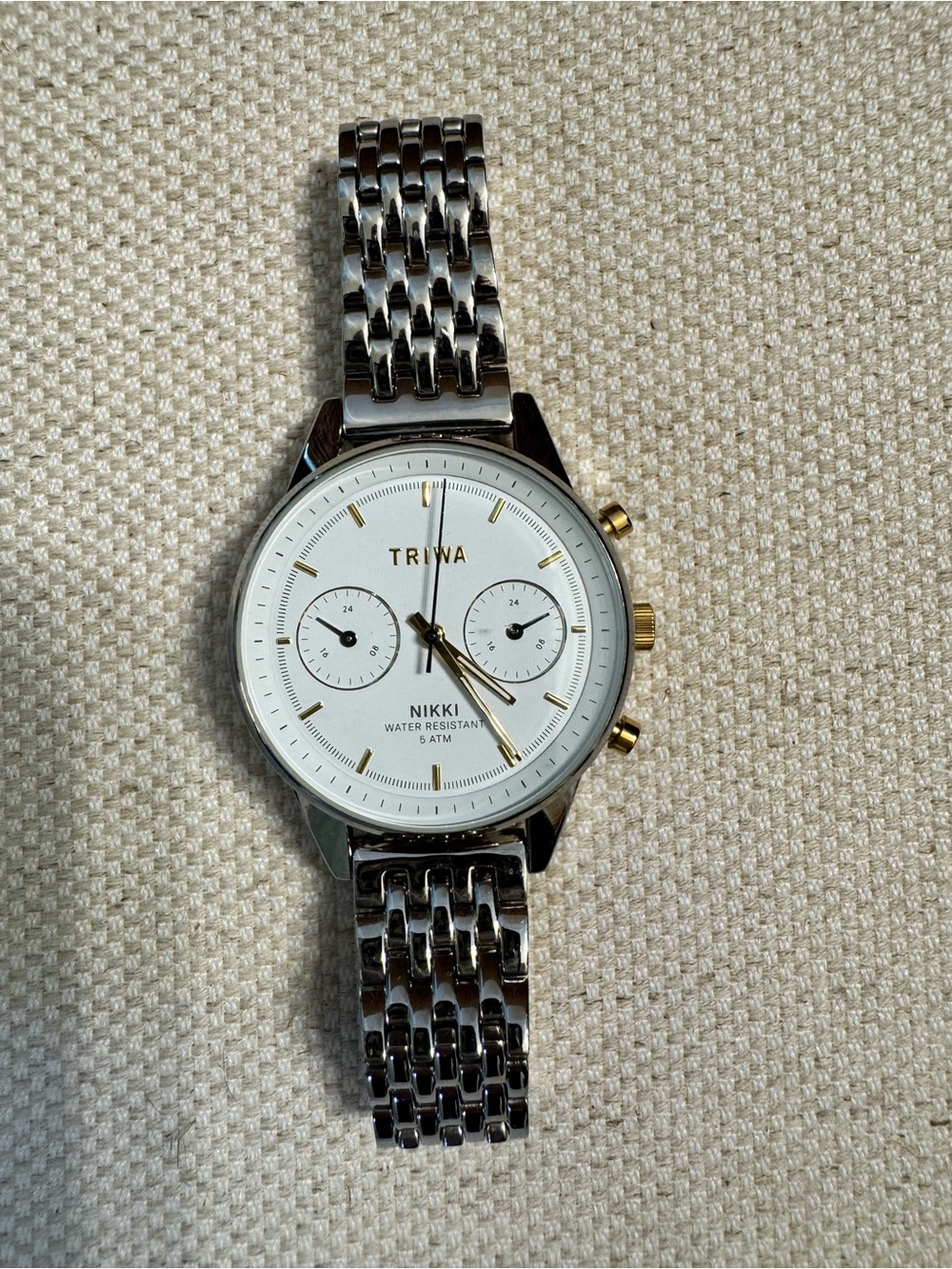 TRIWA Nikki Two Tone Stainless Steel Watch Silver-Gold 36mm